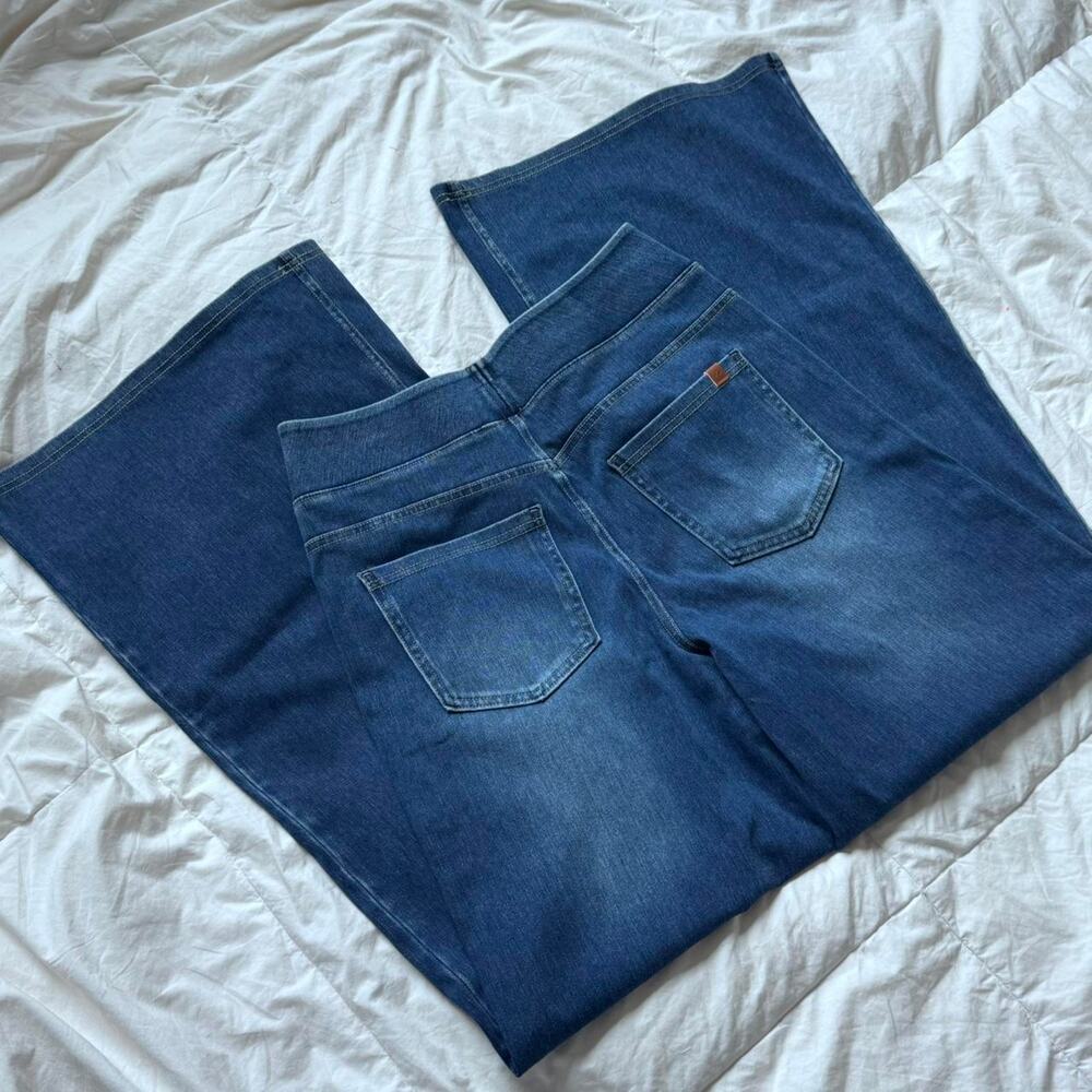 Halara M 8/10 high rise Wide leg flex denim jeans stretch casual minimal preppy - Picture 6 of 8